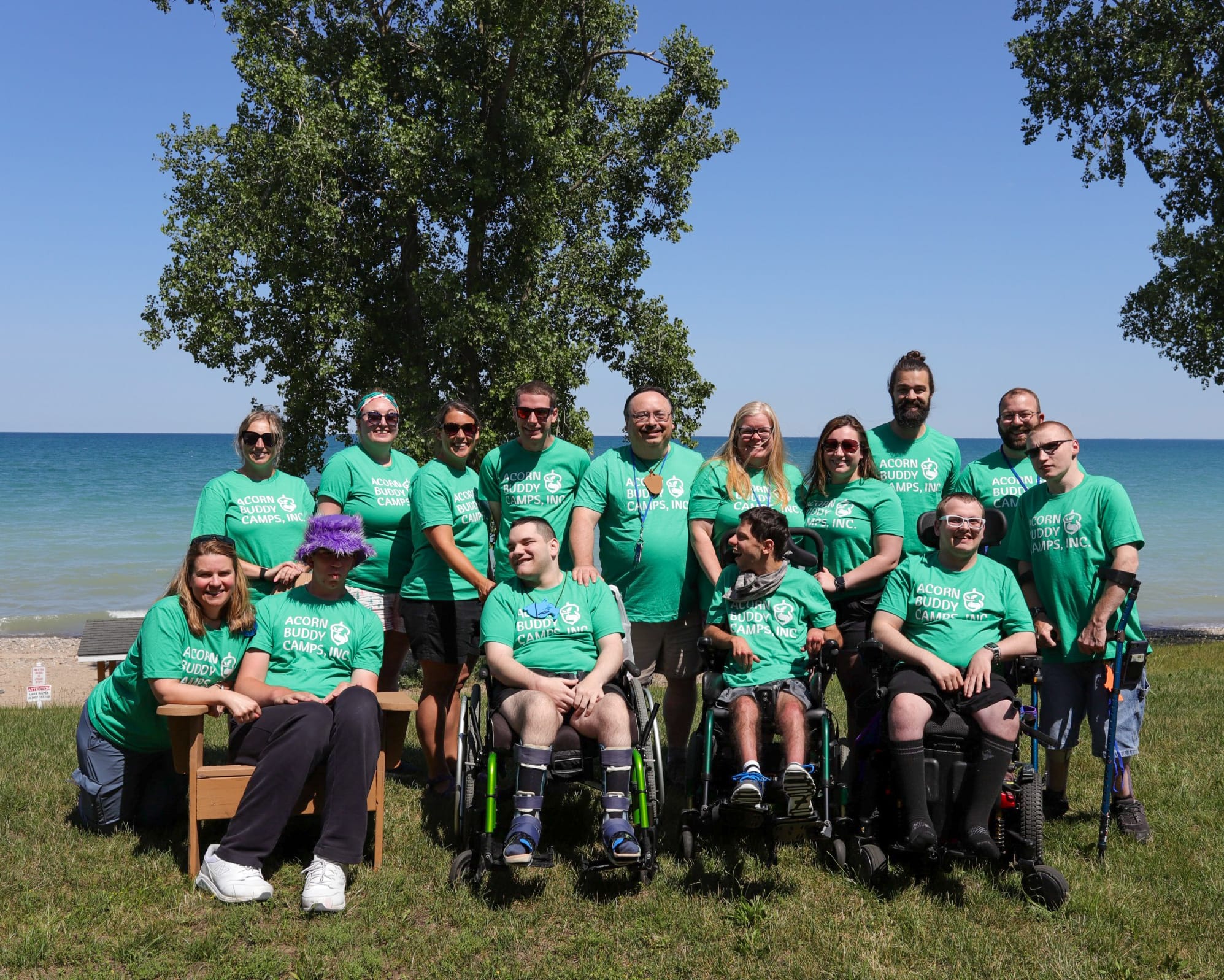 Group picture of the attendees at camp.